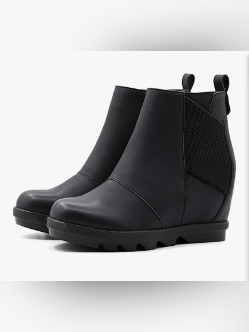 Women’s Black Wedge Ankle Boots